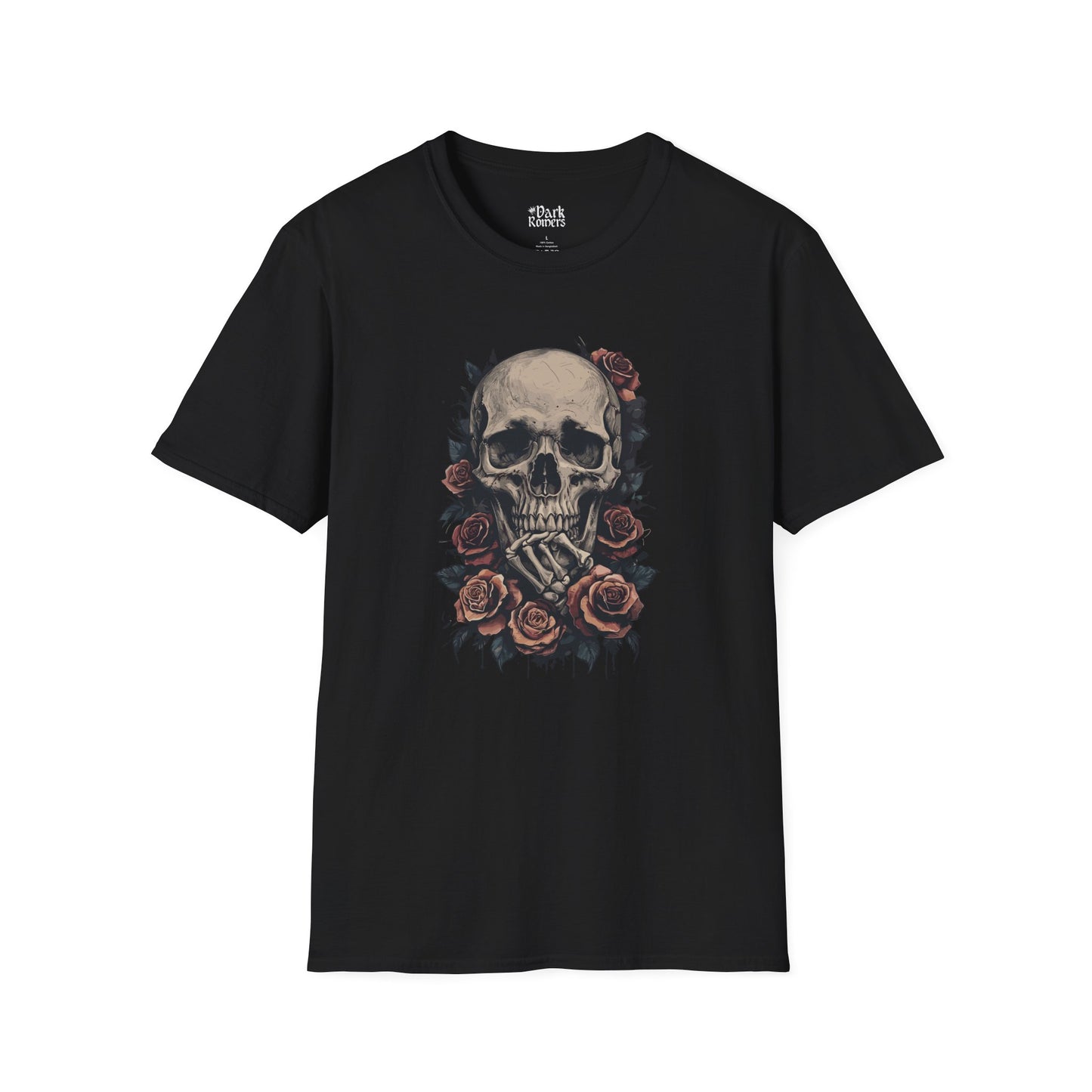 Thinking Skull with Roses T-Shirt