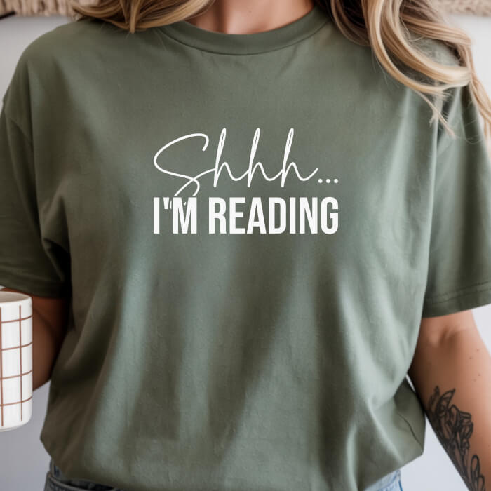 Shhh... I'm Reading T-Shirt | Comfort Colors