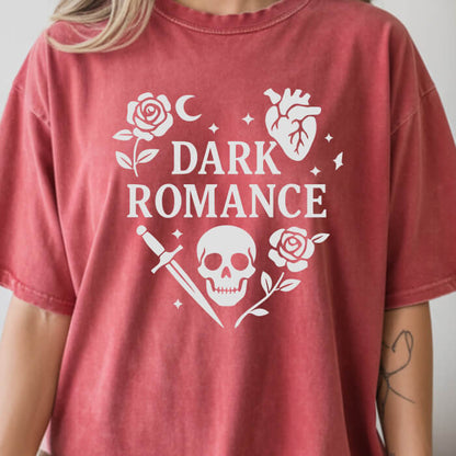 Dark Romance with Symbols in the Shape of a Heart T-Shirt | Comfort Colors