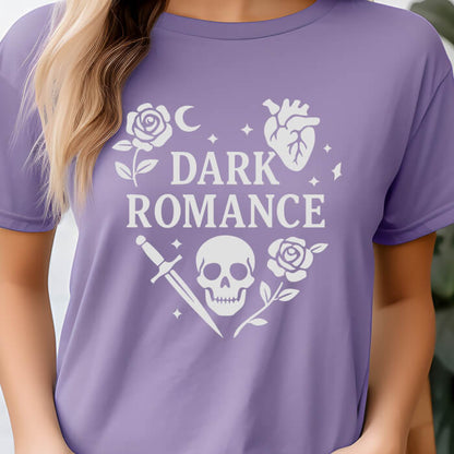 Dark Romance with Symbols in the Shape of a Heart T-Shirt | Comfort Colors