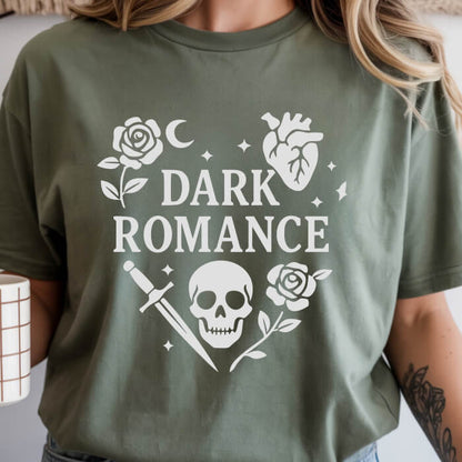 Dark Romance with Symbols in the Shape of a Heart T-Shirt | Comfort Colors