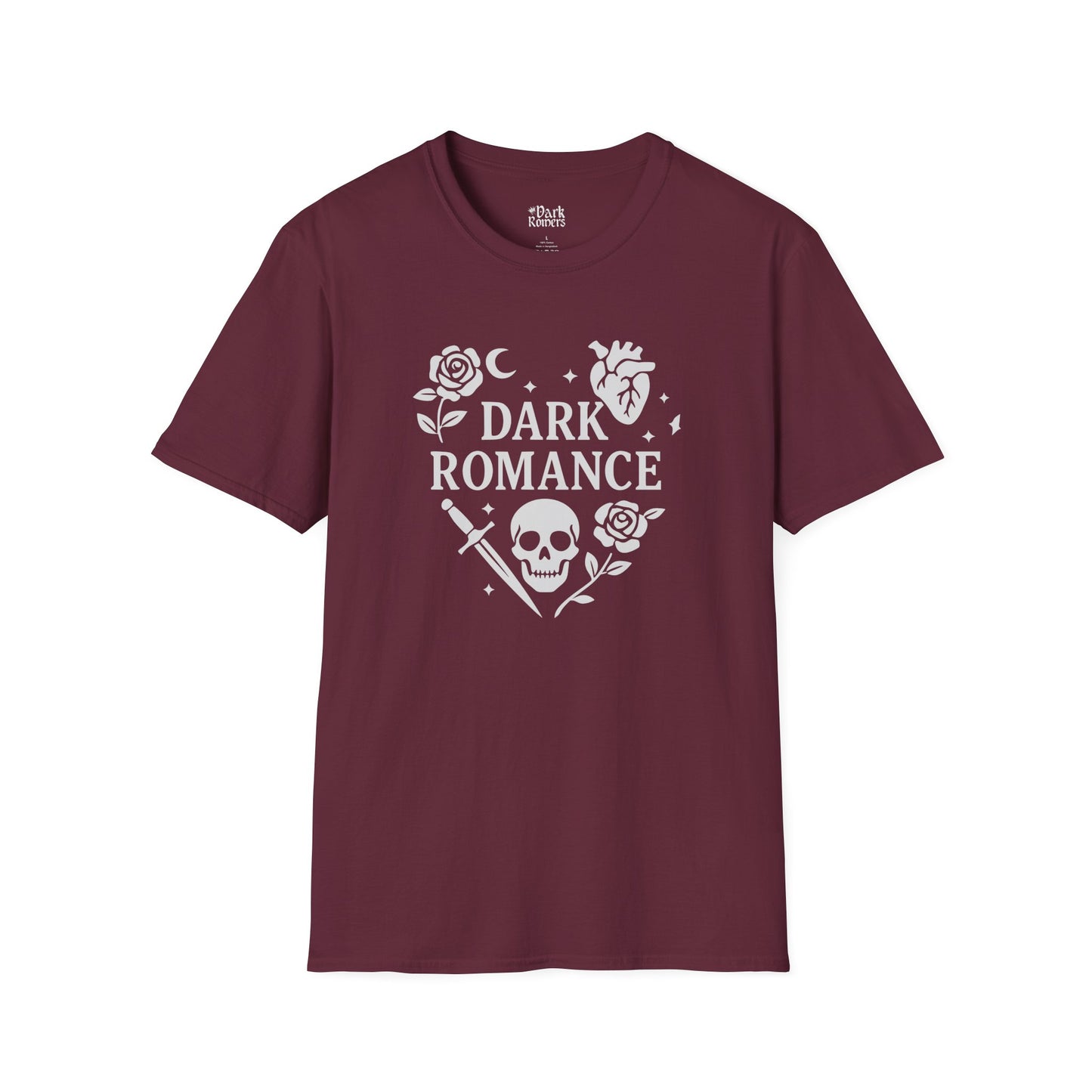 Dark Romance with Symbols in the Shape of a Heart T-Shirt