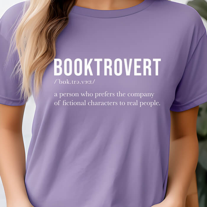 Booktrovert Definition  T-Shirt | Comfort Colors