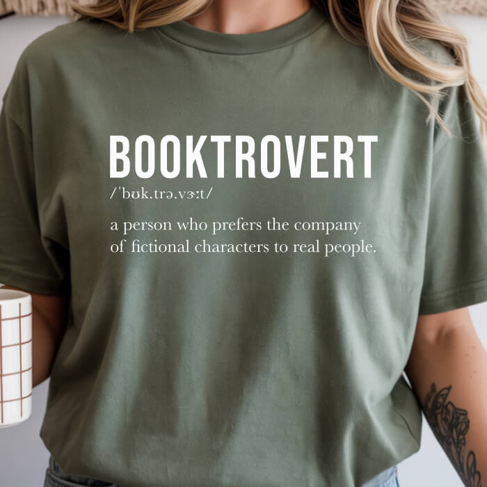 Booktrovert Definition  T-Shirt | Comfort Colors