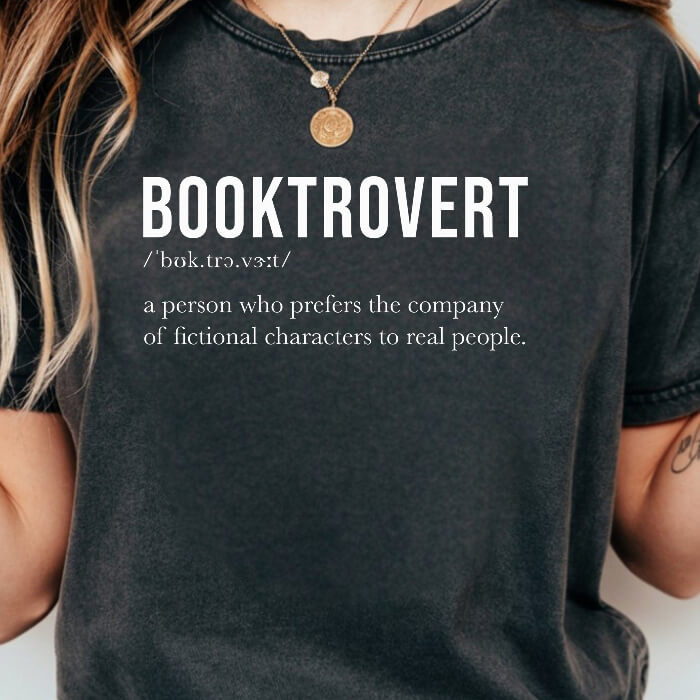 Booktrovert Definition  T-Shirt | Comfort Colors