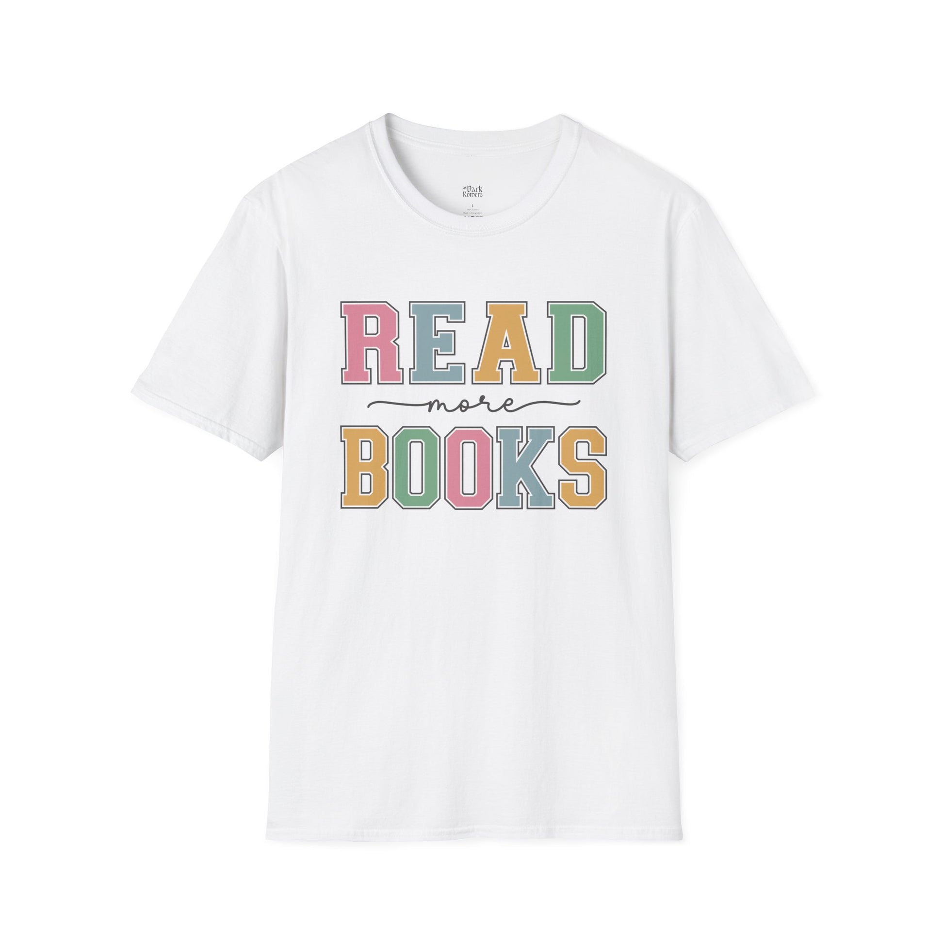 Read More Books white bookish t-shirt – cozy Gildan 64000 tee made for readers who live between chapters and adore bookish vibes.