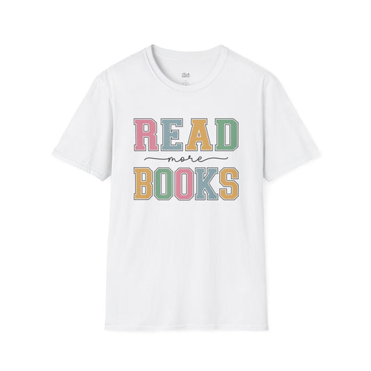 Read More Books white bookish t-shirt – cozy Gildan 64000 tee made for readers who live between chapters and adore bookish vibes.