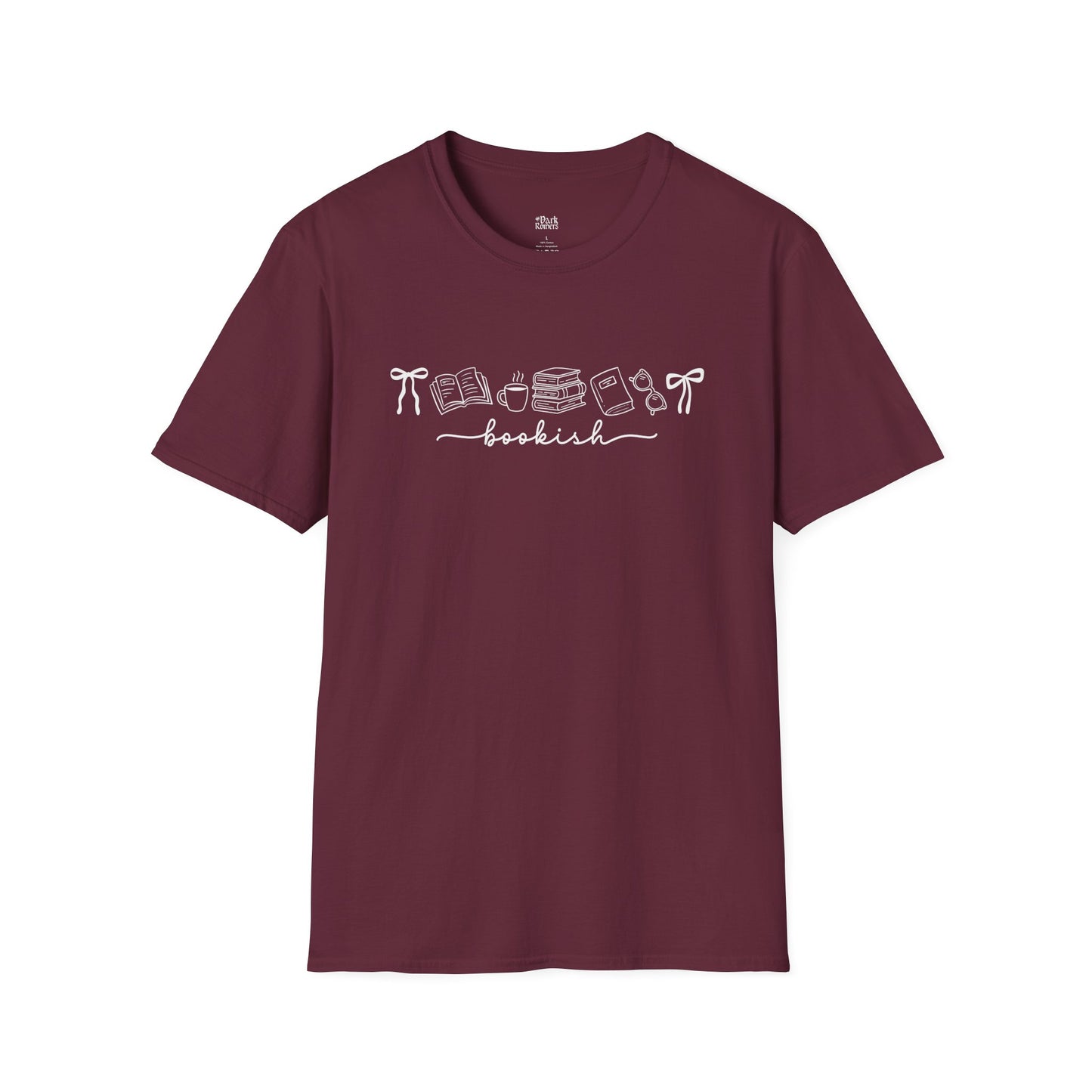 Bookish Minimal Line Art T-Shirt