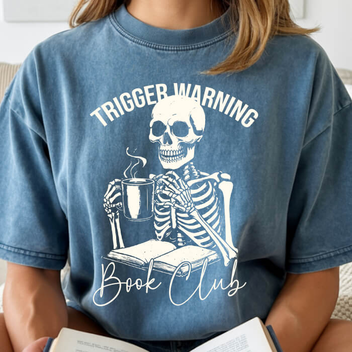 Trigger Warning Book Club T-Shirt | Comfort Colors