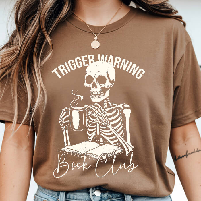Trigger Warning Book Club T-Shirt | Comfort Colors