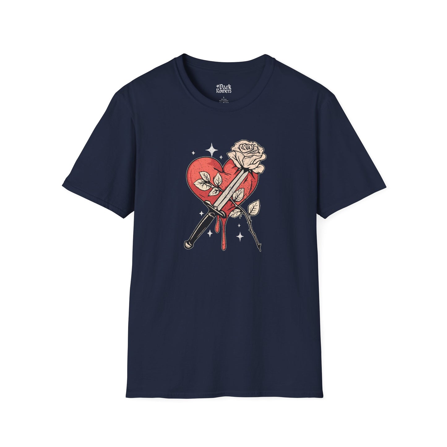 Heart with a Dagger and a Rose T-Shirt