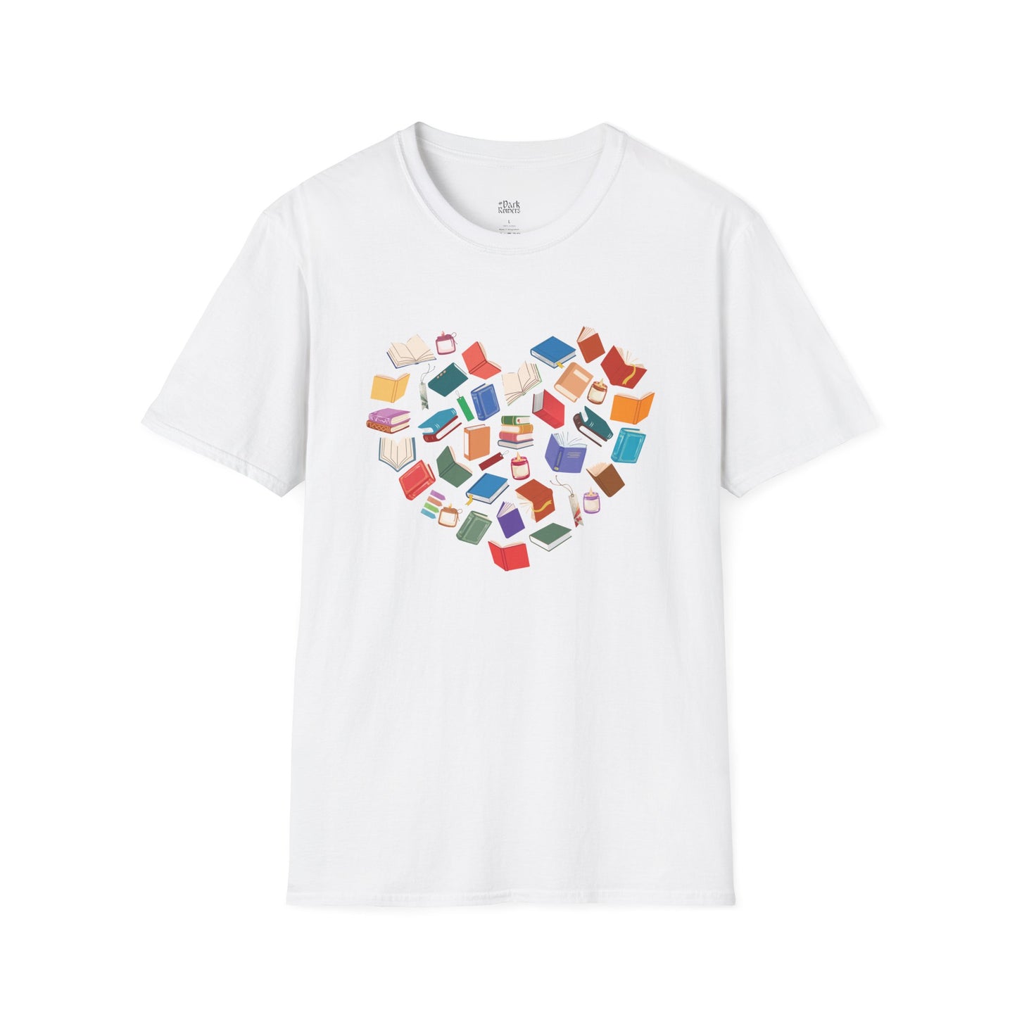 Heart of Colorful Books T-Shirt