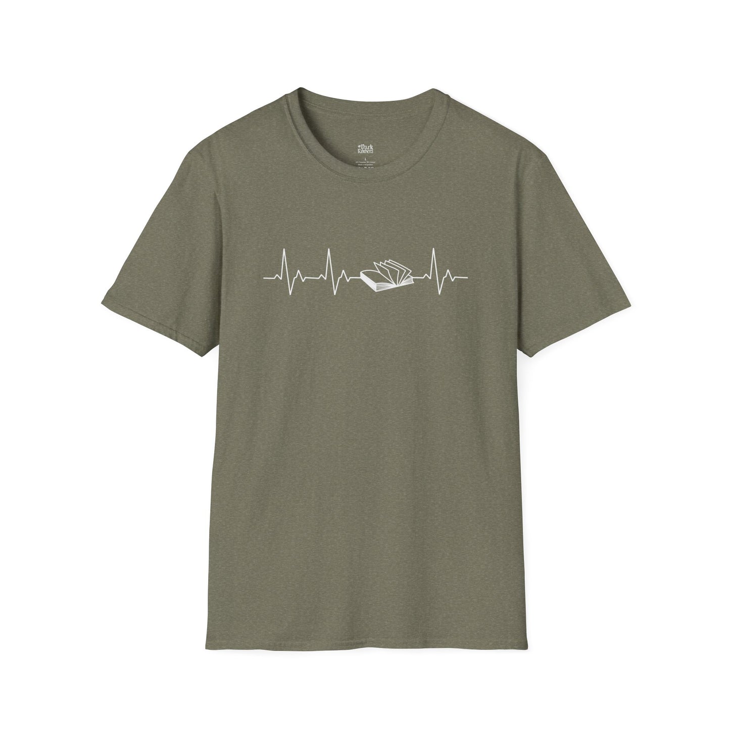 Heartbeat With an Open Book T-Shirt