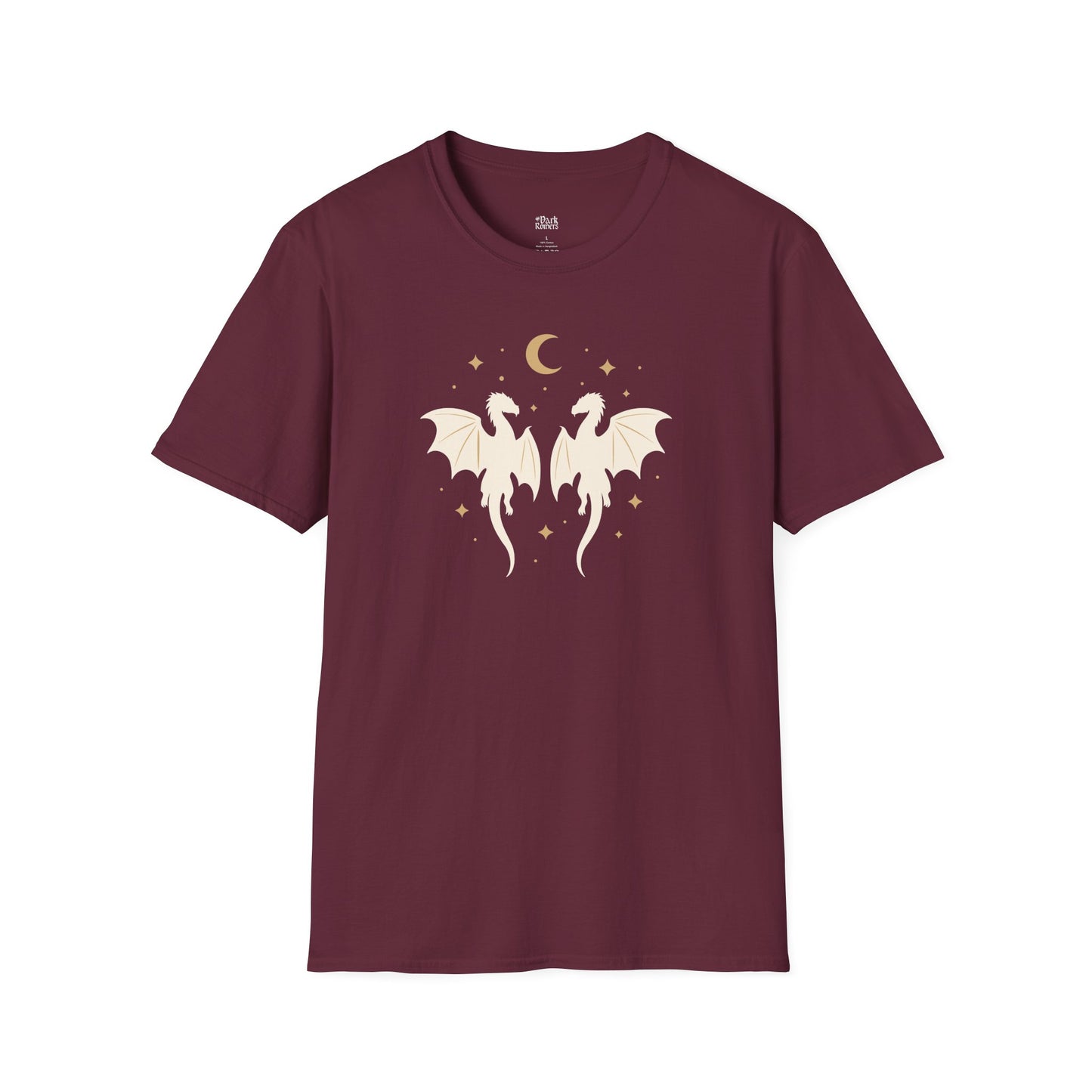 Dragons Under the Moon and Stars T-Shirt