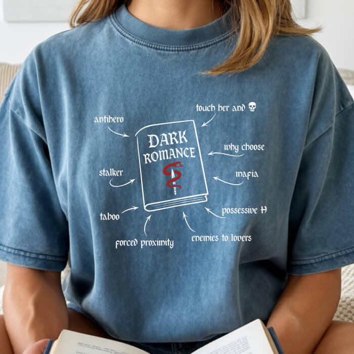 Dark Romance Book of Tropes T-Shirt | Comfort Colors