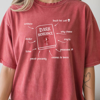 Dark Romance Book of Tropes T-Shirt | Comfort Colors
