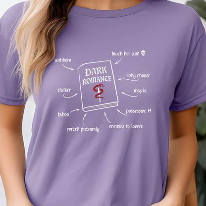 Dark Romance Book of Tropes T-Shirt | Comfort Colors