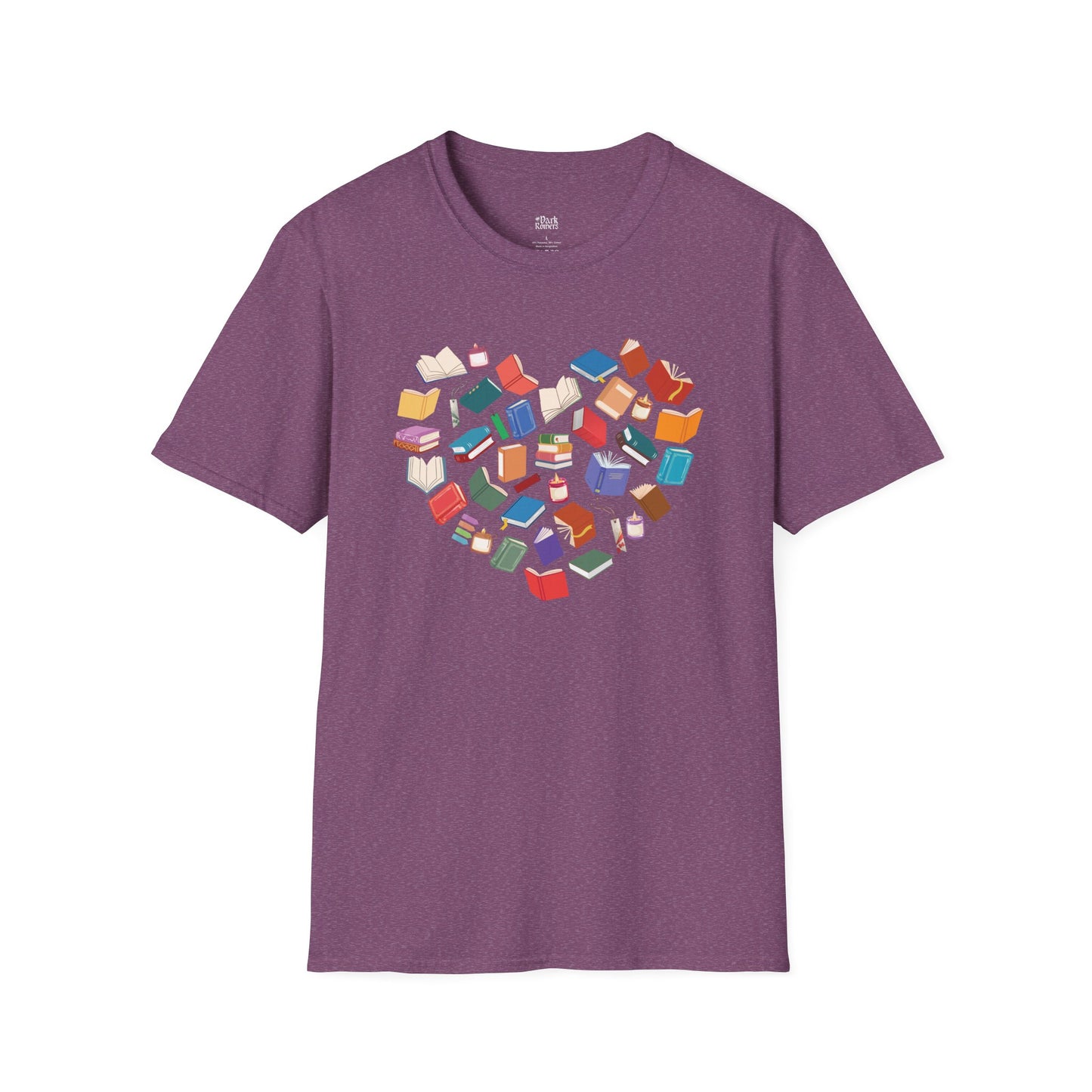 Heart of Colorful Books T-Shirt
