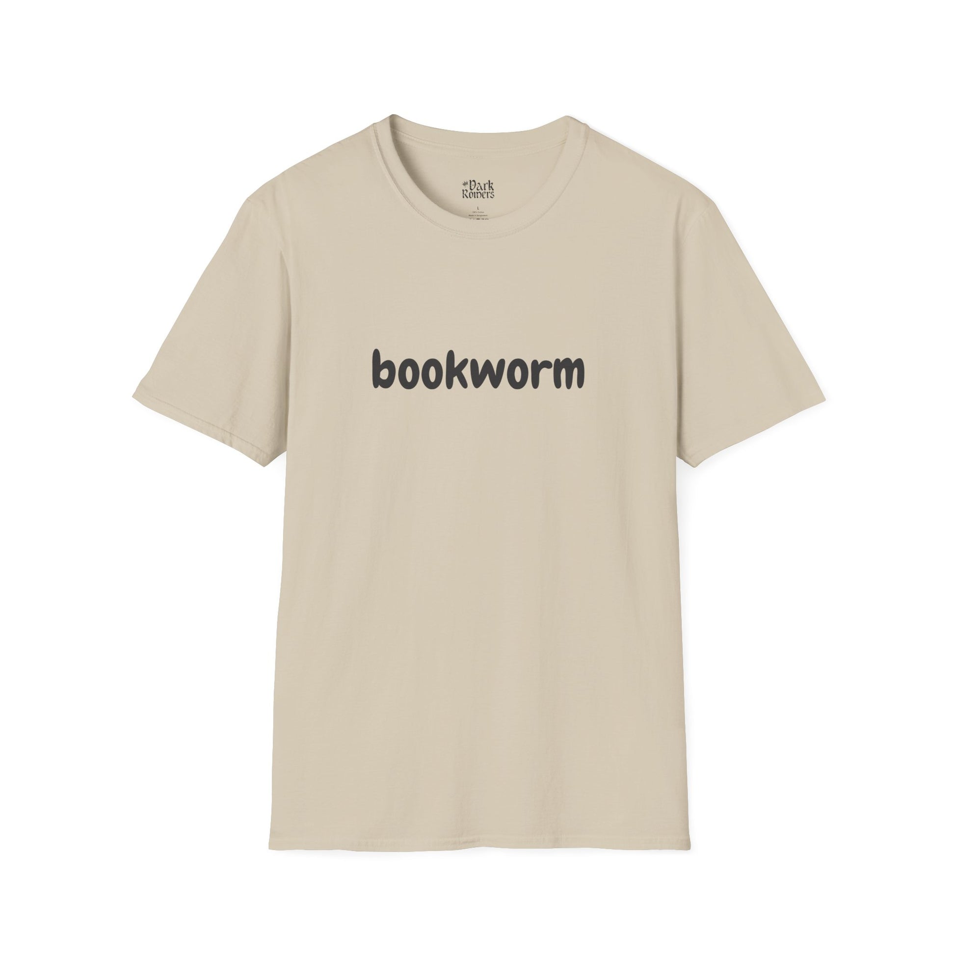 Bookworm sand bookish t-shirt – cozy Gildan 64000 tee made for readers who live between chapters and adore bookish vibes.