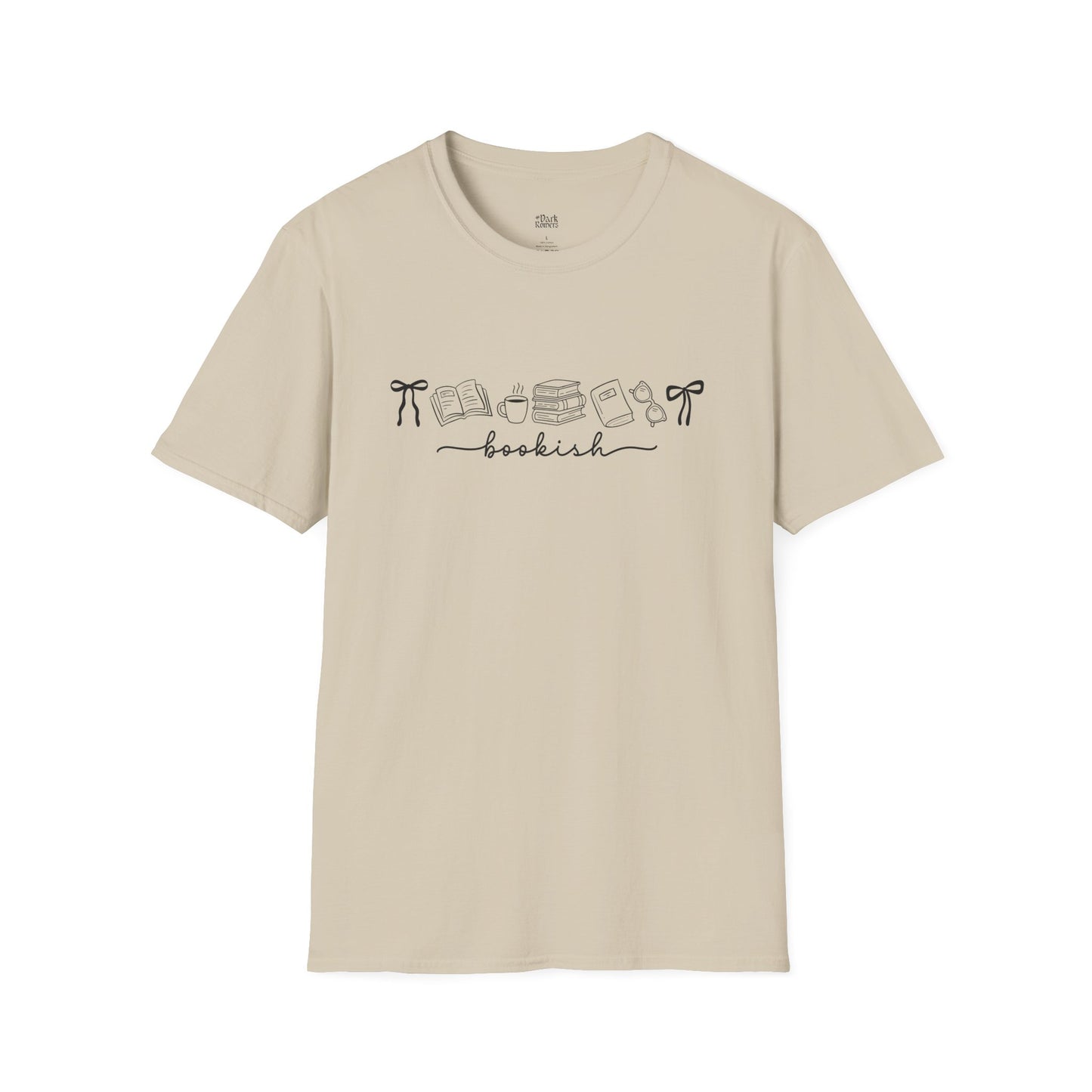 Bookish Minimal Line Art T-Shirt