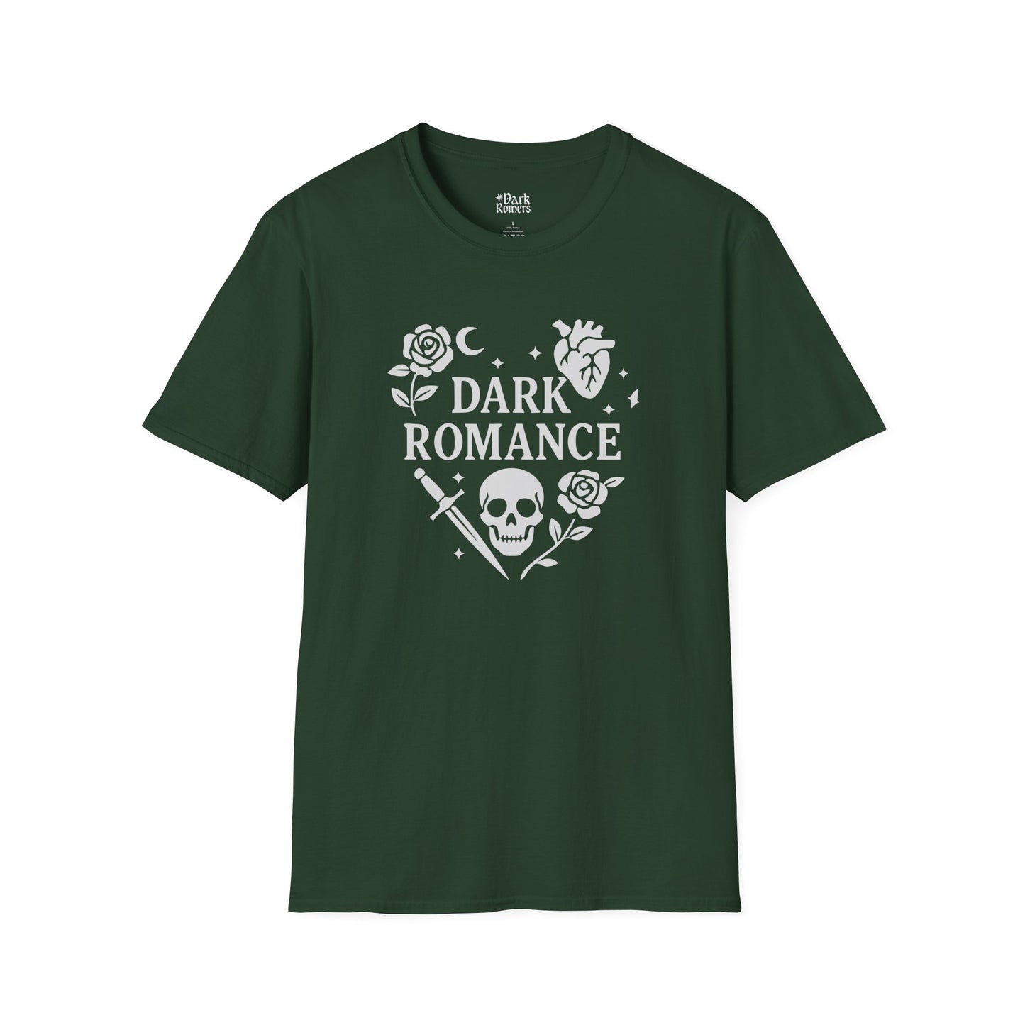Dark Romance with Symbols in the Shape of a Heart T-Shirt
