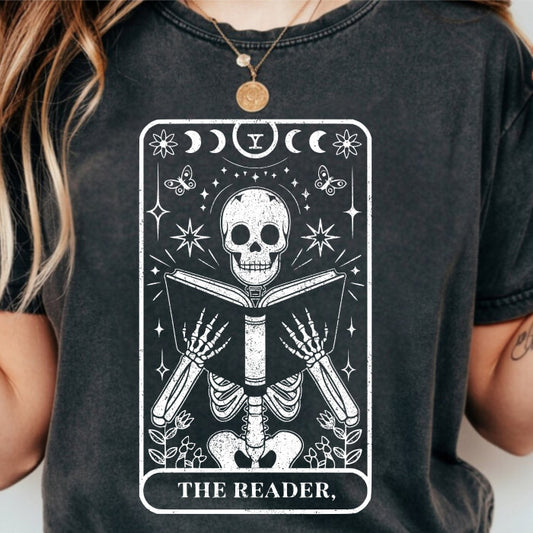 The Reader Tarrot Card pepper dark romance t-shirt for readers