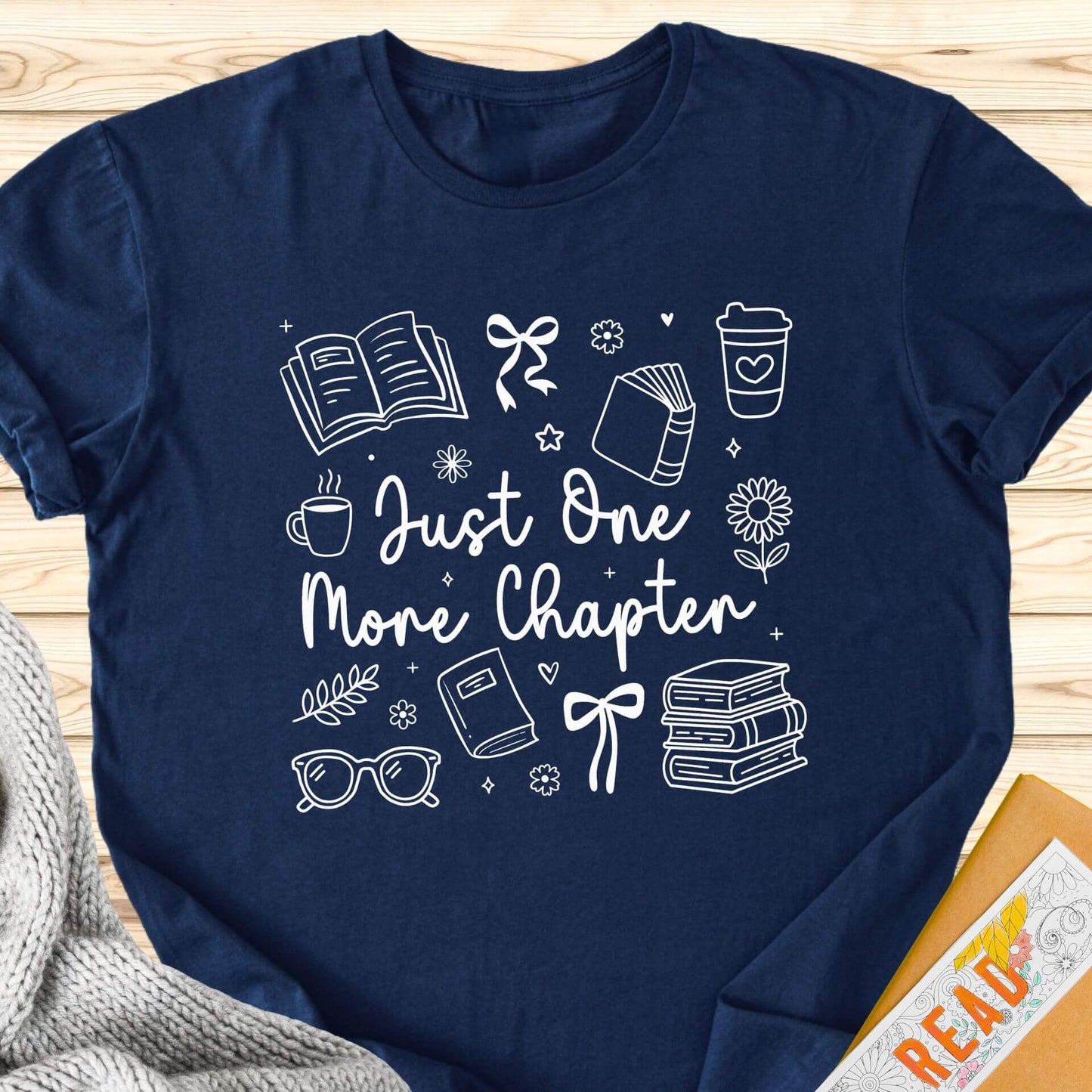 Just One More Chapter Cozy T-Shirt